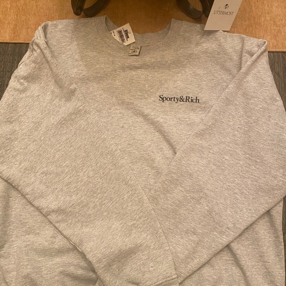 Sporty & Rich Gray Sweatshirt